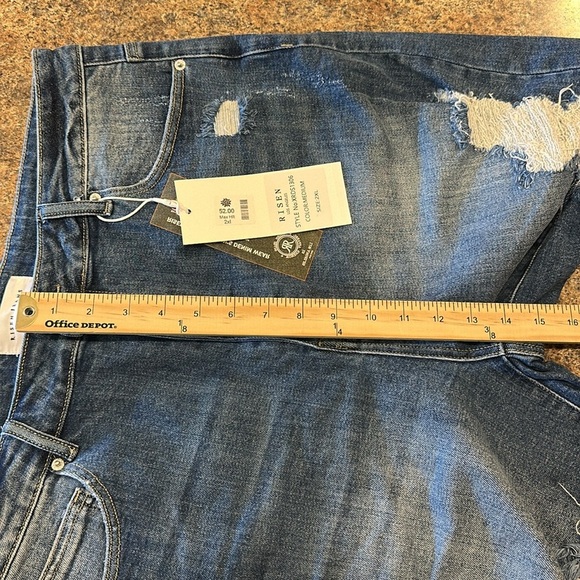 Risen Curvy Max HR Shorts Size 2XL Medium Wash High Rise Distressed NEW - Picture 14 of 15